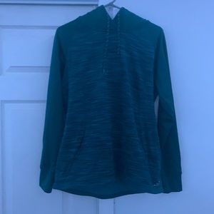 Athletic teal hoodie; lightly worn.